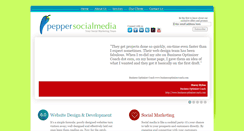 Desktop Screenshot of peppersocialmedia.com